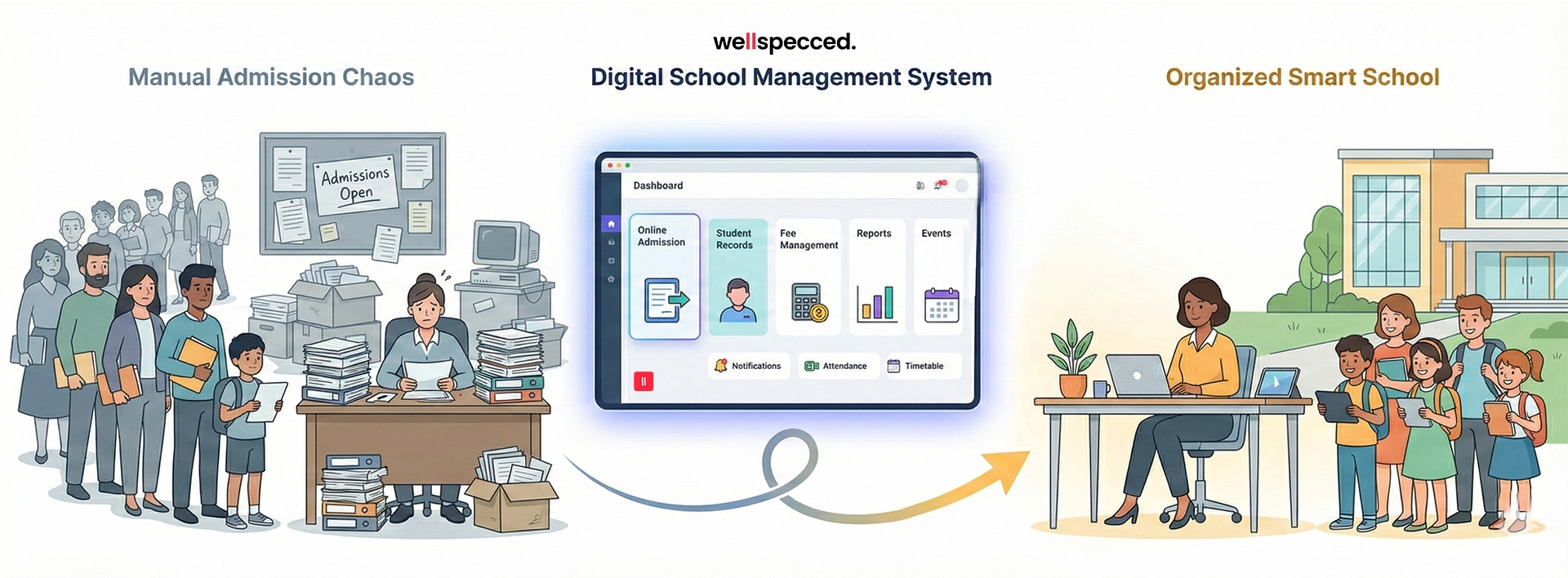 Wellspecced School Admin Panel